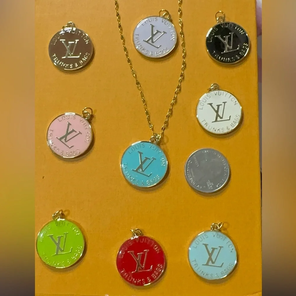 1 Designer zipper pull Multicolor Pendant Necklace pick ur color - Picture 1 of 1